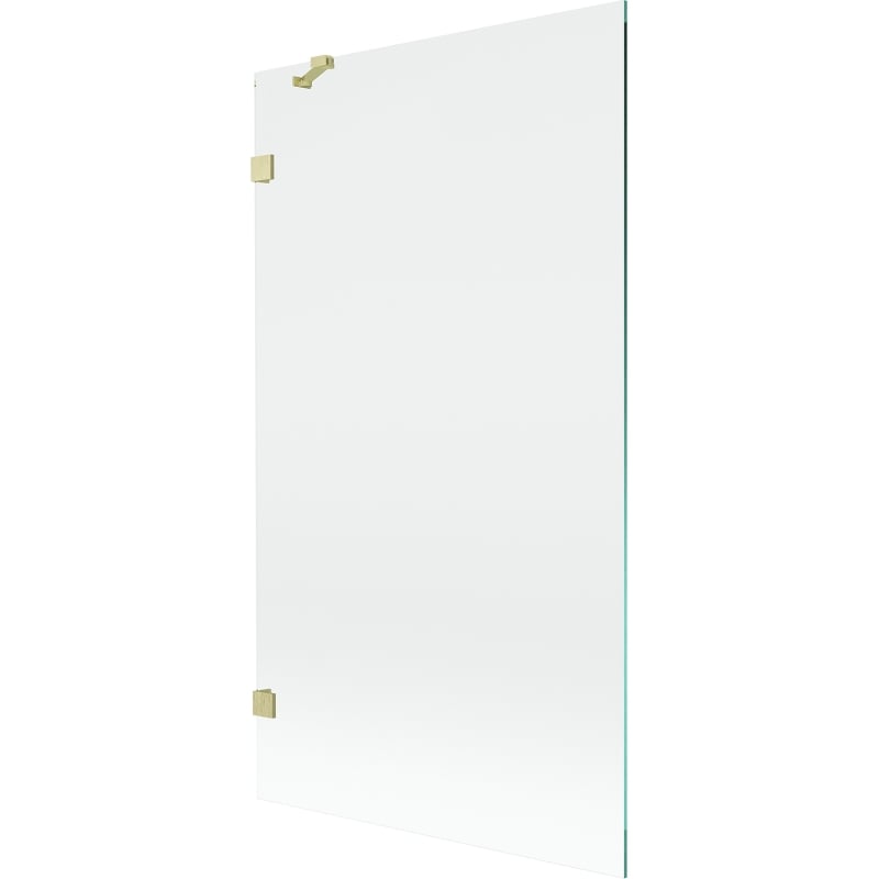 Mexen Lunar 1-panel bath screen 100 x 150 cm, transparent, brushed gold - 897-100-000-55-00
