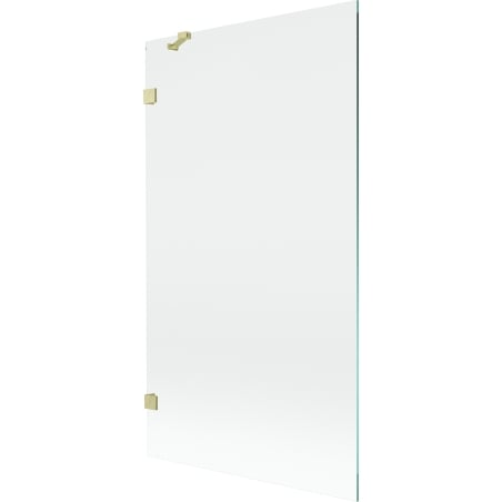 Mexen Lunar 1-panel bath screen 100 x 150 cm, transparent, brushed gold - 897-100-000-55-00