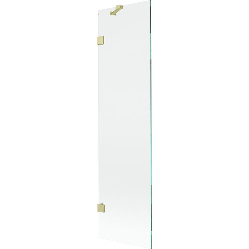 Mexen Lunar 1-panel shower screen 50 x 150 cm, transparent, brushed gold - 897-050-000-55-00