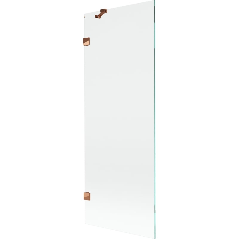 Mexen Lunar 1-panel shower screen 70 x 150 cm, transparent, rose gold - 897-070-000-60-00