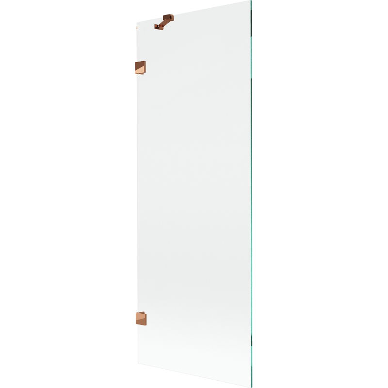 Mexen Lunar 1-wing shower screen 70 x 150 cm, transparent, rose gold - 897-070-000-60-00