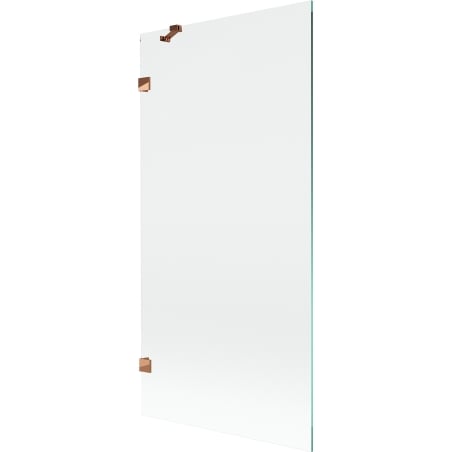 Mexen Lunar 1-wing bath screen 90 x 150 cm, transparent, rose gold - 897-090-000-60-00