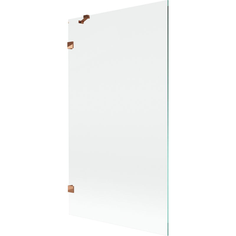 Mexen Lunar 1-wing shower screen 100 x 150 cm, transparent, rose gold - 897-100-000-60-00
