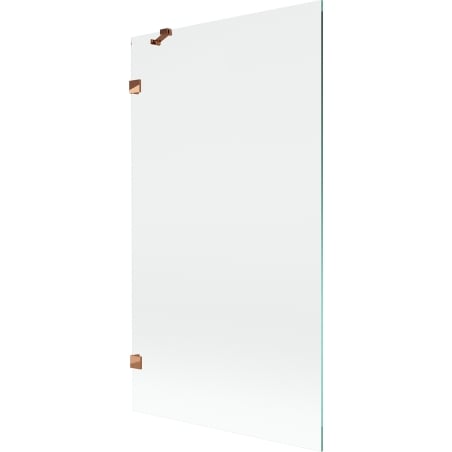 Mexen Lunar 1-winged bath screen 100 x 150 cm, transparent, rose gold - 897-100-000-60-00