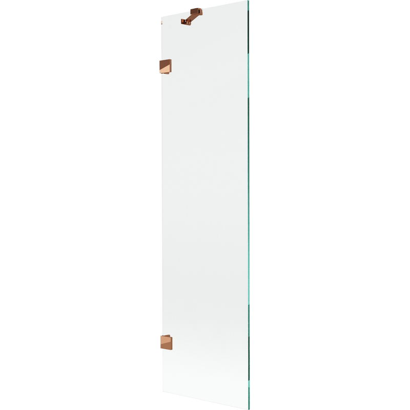 Mexen Lunar shower screen 1-wing 50 x 150 cm, transparent, rose gold - 897-050-000-60-00