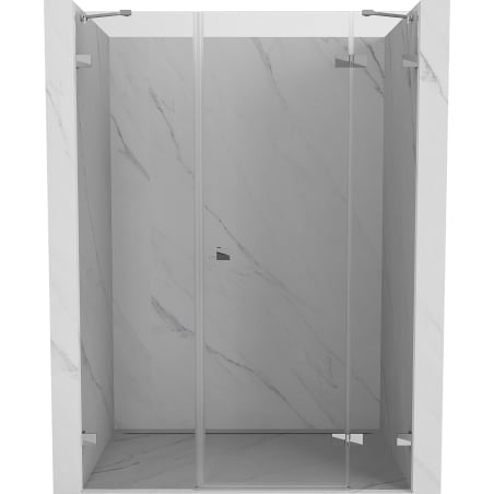 Mexen Lunar 120 cm Right Hinged Shower Door, Transparent, Chrome - 834S-120-050-01-00-P