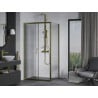 Mexen Apia extendable shower cubicle 90 x 80 cm, Transparent, Gold - 840-090-080-50-00