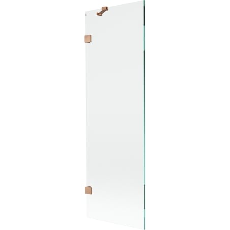 Mexen Lunar 1-wing Bath Screen 60 x 150 cm, Transparent, Brushed Copper - 897-060-000-65-00