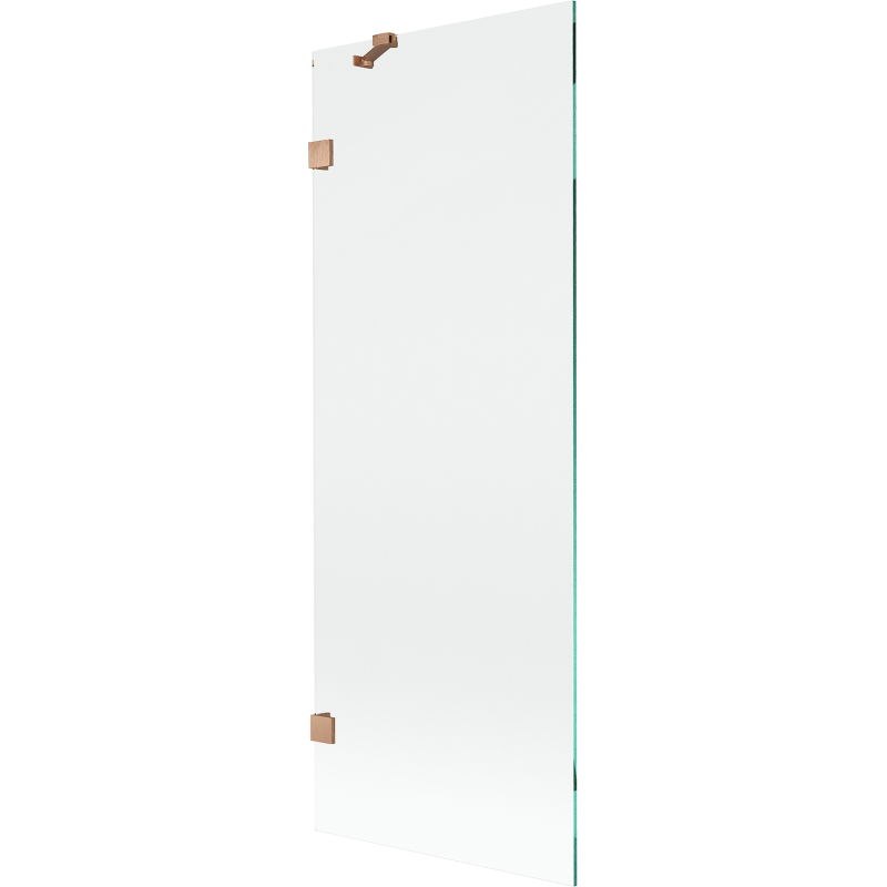 Mexen Lunar 1-wing Shower Screen 70 x 150 cm, Transparent, Brushed Copper - 897-070-000-65-00