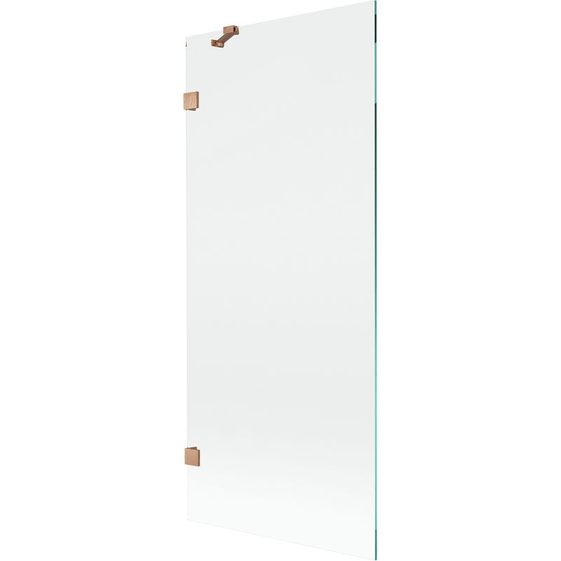 Mexen Lunar shower screen 1-wing 80 x 150 cm, transparent, brushed copper - 897-080-000-65-00