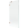 Mexen Lunar 1-panel Bath Screen 80 x 150 cm, Transparent, Brushed Copper - 897-080-000-65-00