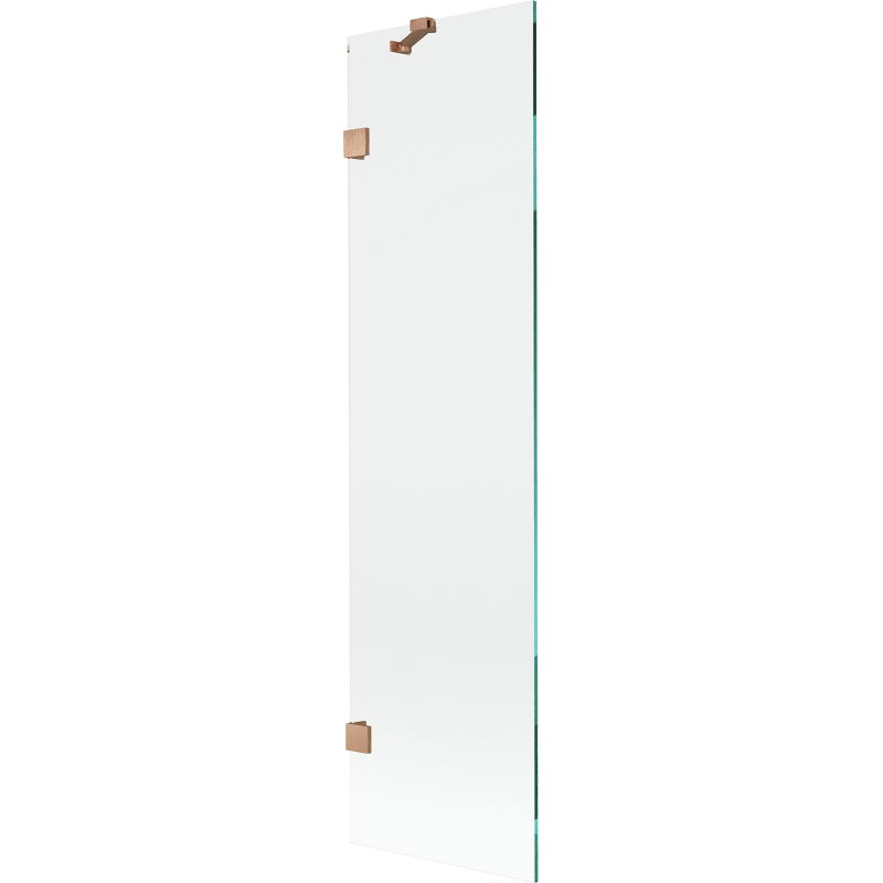 Mexen Lunar shower screen 1-panel 50 x 150 cm, transparent, brushed copper - 897-050-000-65-00