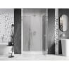 Mexen Lunar 150 cm Right Hinged Shower Door, Transparent, Chrome - 834S-150-050-01-00-P