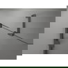 Mexen Lunar 1-wing Shower Screen 100 x 150 cm, Transparent, Brushed Gun Gray - 897-100-000-66-00