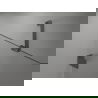 Mexen Lunar 1-wing Shower Screen 100 x 150 cm, Transparent, Brushed Gun Gray - 897-100-000-66-00