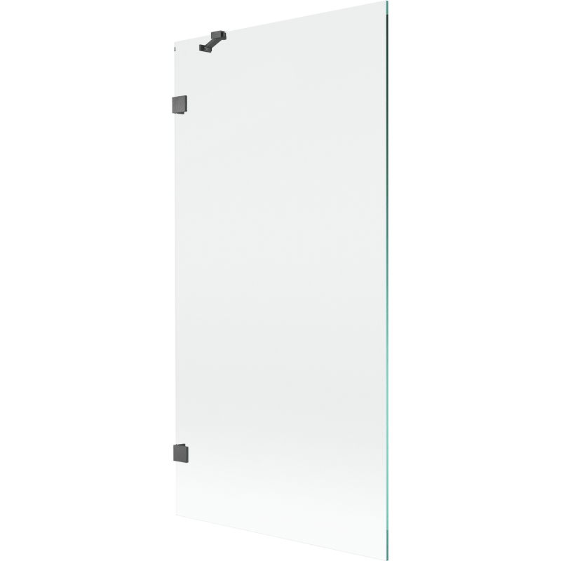 Mexen Lunar 1-wing shower screen 90 x 150 cm, transparent, brushed gun gray - 897-090-000-66-00
