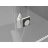Mexen Lunar shower door hinged right 150 cm, transparent, white - 834S-150-050-20-00-P
