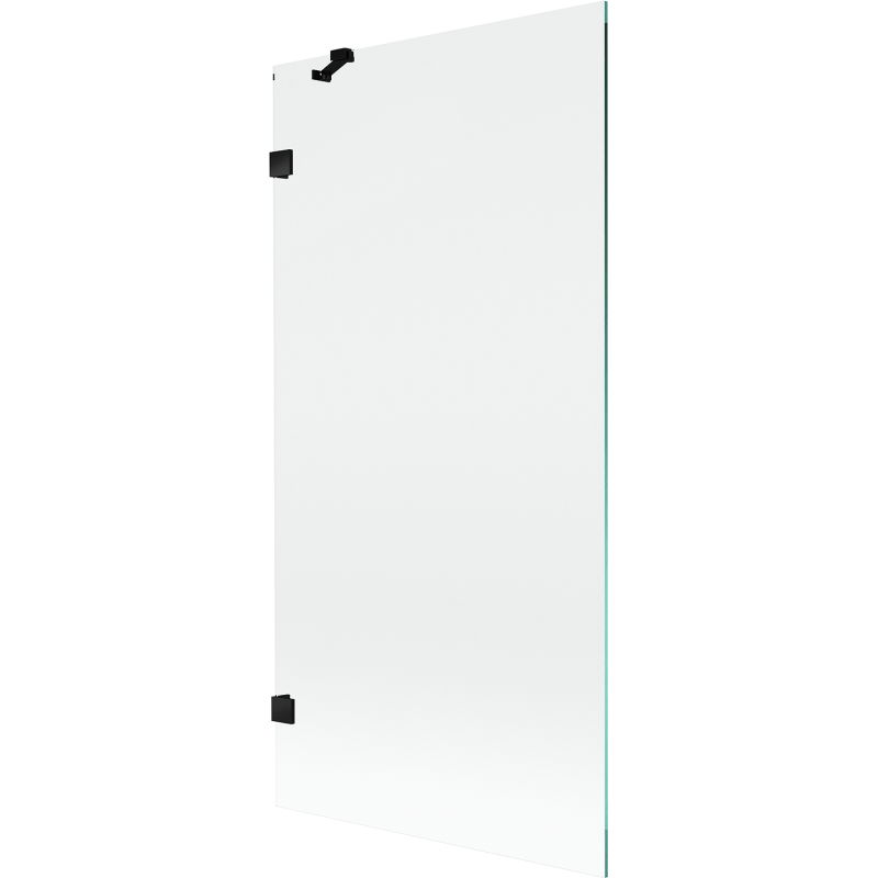 Mexen Lunar 1-wing shower screen 90 x 150 cm, transparent, black - 897-090-000-70-00