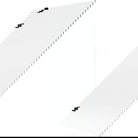 Mexen Lunar 1-wing shower screen 90 x 150 cm, transparent, black - 897-090-000-70-00