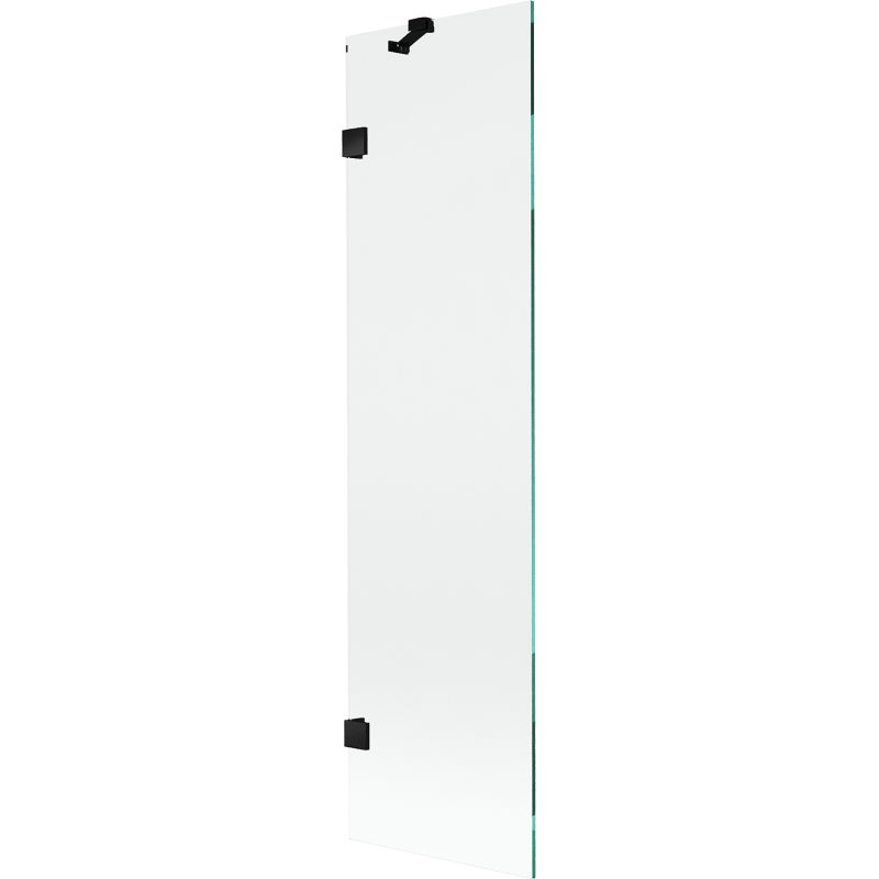 Mexen Lunar shower screen, 1-panel 50 x 150 cm, transparent, black - 897-050-000-70-00