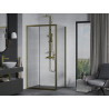 Mexen Apia sliding shower cabin 95 x 100 cm, transparent, gold - 840-095-100-50-00