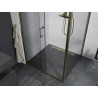 Mexen Apia sliding shower cabin 95 x 100 cm, transparent, gold - 840-095-100-50-00