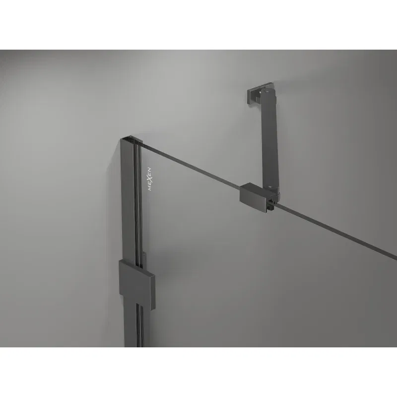 Mexen Lunar 1-wing shower screen 60 x 150 cm, transparent, gun metal - 897-060-000-95-00