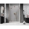 Mexen Lunar L shower door, left-hinged, 140 cm, transparent, rose gold - 834SL-140-050-60-00-L