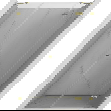 Mexen Lunar Shower Doors Right-Hinged 135 cm, Transparent, Gold - 834S-135-050-50-00-P