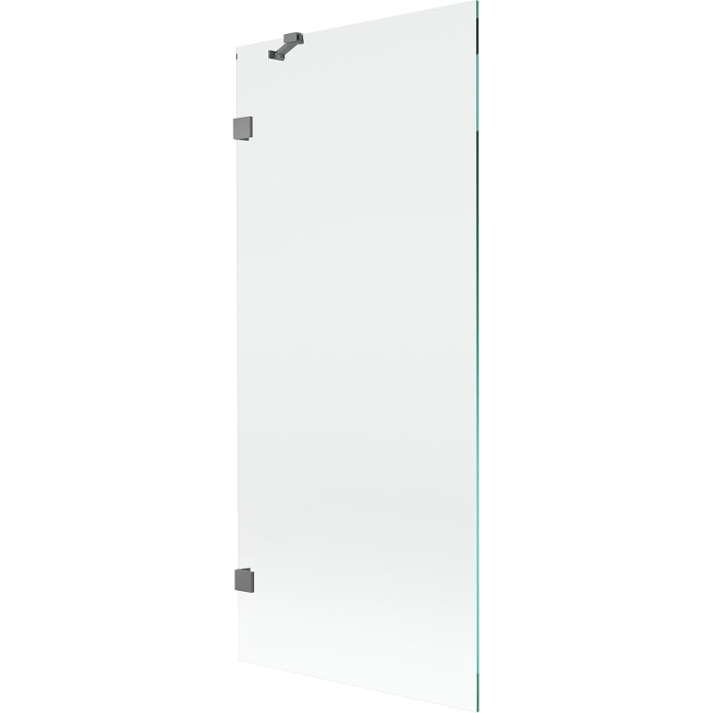 Mexen Lunar 1-winged Shower Screen 80 x 150 cm, Transparent, Gun Metal - 897-080-000-95-00