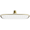 Mexen D-49 shower head 25x19 cm, white/gold - 79749-25