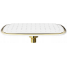 Mexen D-49 shower head 25x19 cm, white/gold - 79749-25