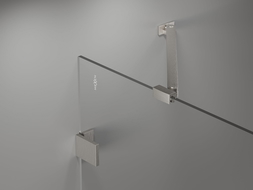 Mexen Lunar 1-panel Bath Screen 100 x 150 cm, Transparent, Brushed Nickel - 897-100-000-97-00