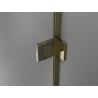 Mexen Lunar shower door hinged right 155 cm, transparent, gold - 834S-155-050-50-00-P