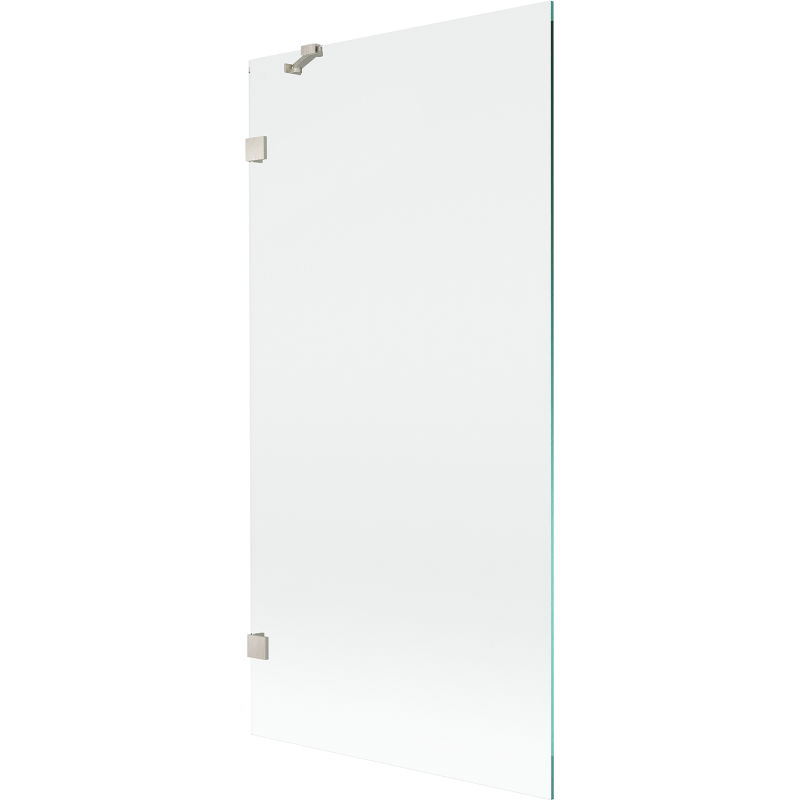 Mexen Lunar 1-winged bath screen 90 x 150 cm, transparent, brushed nickel - 897-090-000-97-00