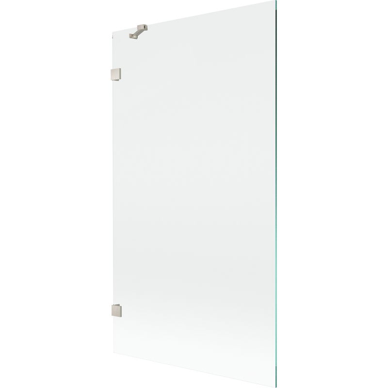 Mexen Lunar 1-panel shower screen 100 x 150 cm, transparent, brushed nickel - 897-100-000-97-00