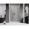 Mexen Lunar right-side hinged shower door 120 cm, transparent, rose gold - 834S-120-050-60-00-P