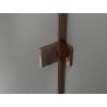 Mexen Lunar Shower Door Hinged Right 155 cm, Transparent, Rose Gold - 834S-155-050-60-00-P