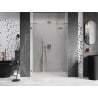 Mexen Lunar Shower Doors Right Swing 140 cm, Transparent, Brushed Copper - 834S-140-050-65-00-P