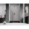 Mexen Lunar right-hinged shower door 150 cm, transparent, brushed copper - 834S-150-050-65-00-P