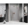 Mexen Lunar right-hinged shower door 150 cm, transparent, brushed copper - 834S-150-050-65-00-P