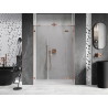 Mexen Lunar right-hinged shower door 155 cm, transparent, brushed copper - 834S-155-050-65-00-P