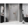 Mexen Lunar L shower door, left-side opening 155 cm, transparent, brushed copper - 834SL-155-050-65-00-L