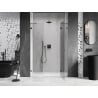 Mexen Lunar Shower Door Right 140 cm, Transparent, Brushed Gun Gray - 834S-140-050-66-00-P