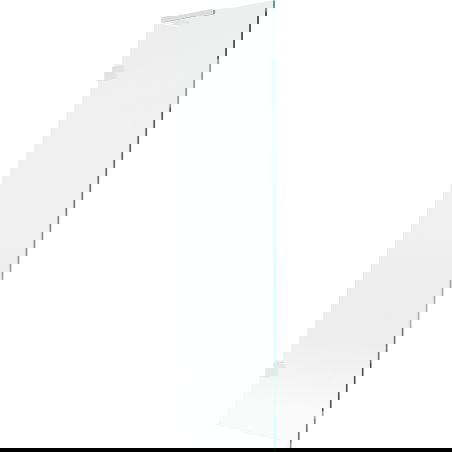 Mexen Lunar L Bathtub Screen 1-Panel 50 x 150 cm, Transparent, White - 897L-050-000-20-00