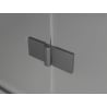 Mexen Lunar shower door, right-hand opening, 150 cm, transparent, brushed gun gray - 834S-150-050-66-00-P