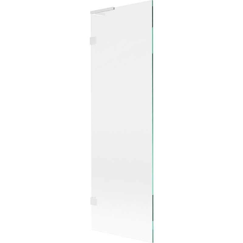 Mexen Lunar L Bathtub Screen 1-Panel 60 x 150 cm, Transparent, White - 897L-060-000-20-00