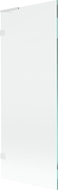 Mexen Lunar L bath screen 1-wing 70 x 150 cm, transparent, white - 897L-070-000-20-00
