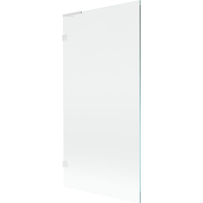 Mexen Lunar L Bath Screen Single-Panel 90 x 150 cm, Transparent, White - 897L-090-000-20-00