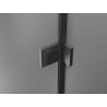 Mexen Lunar shower door right-hinged 160 cm, transparent, brushed gun gray - 834S-160-050-66-00-P